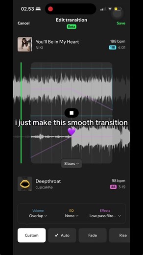 Smooth Transition with Heartfelt Vibes