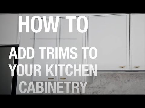 How To Add Trims To Your Kitchen Cabinetry - Bunnings Warehouse