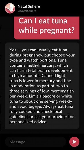 Can I eat tuna while pregnant?