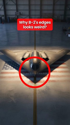 The Genius Behind the B-2's Edges! 😎😱 #b2spirit #b2bomber #stealthbomber #automobile #aviation