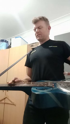 Working out some fiddle solo parts for this Saturdays show with @katiebrookemusic and band. This dobro is about 15 years old, it's recently had a new @beardguitars cone and spider bridge put it and it really made a difference, although one day a real beard resonator guitar is the goal. (I also removed the chamber under the resonator years ago.) #dobro #guitarist #countrymusic #resonatorguitars #slideguitar #singersongwriter #beardguitars | Thor Phillips