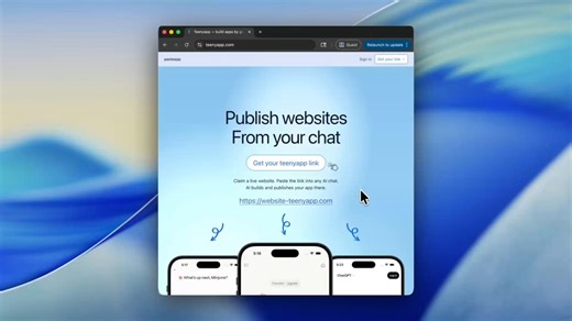 Stop paying for AI app builders.Introducing https://t.co/R7TqwF1hF4, the app engine that lets you deploy full-stack web apps from your AI chat.Paste a teenyapp link into any AI chat. AI builds and publishes your website to that link12 websites made with teenyapp 👇