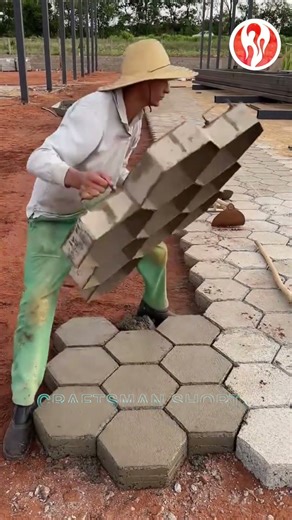 Paving Tiles | Construction of Paving Tiles along the Road