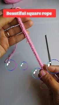 Beautiful Square Crochet Rope ✨ Easy & Strong Pattern | DIY Rope Tutorial