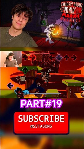 Friday Night Funkin’ VS Mario's Madness Christmas Surprise (PART 19) #shorts #fridaynightfunkin