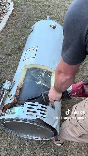 Exploring the Inside of a Water Heater Tank
