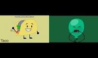 Mix of 2 videos from youtube : BFDI Auditions Reanimated by me Old Vs New Verion