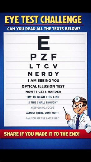 Read Without Blinking Challenge #eyetest #viral #puzzle #trending #braintestsolution #shorts #viwes