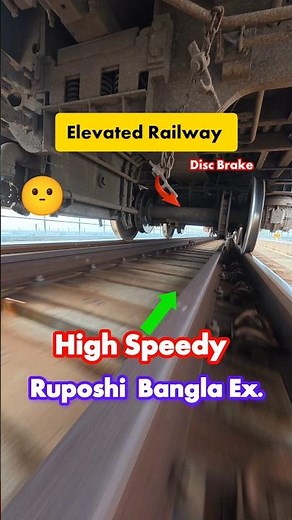 High Speedy Train vs Elevated Railway 😍🔥🤯 #train #trainwheel #railway #elevate #speed #fast #viral