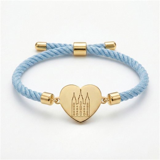 LDS Temple Bracelet | Personalized Temple Bracelet | Salt Lake Temple Charm | Custom LDS Temple Jewelry | Gift for LDS Youth