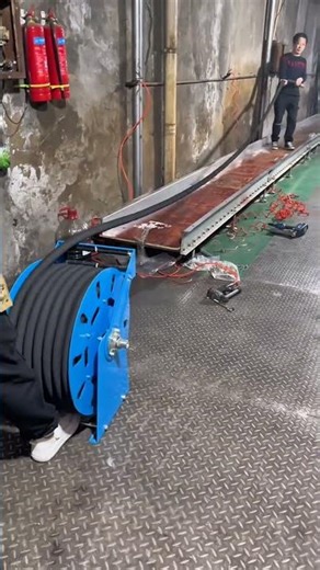 “Industrial Cable Feeding Machine ⚙️”“Long Cable Processing Line 🔌” #works