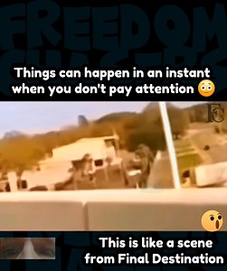 The chances of this happening are on some final destination movie level 🎬 😳 #fyp #trending #viral #FreedomChasers #reaction #finaldestination #bike #biker #motorcycle #bridge #omg #badluck | Freedom Chasers