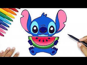 HOW TO DRAW STITCH STEP BY STEP EASY CUTE