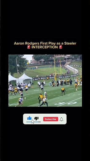 Aaron Rodgers’ Steelers Dream Starts with a Nightmare: First Pass, First Pick ..Fans Stunned!