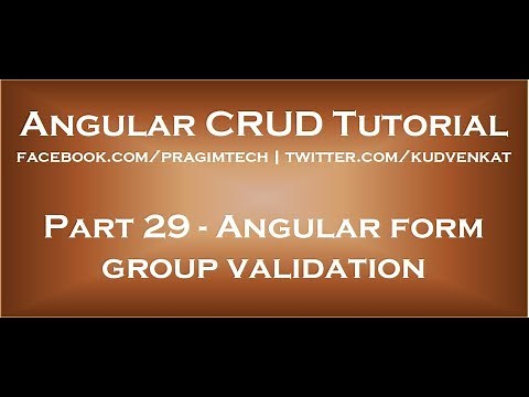 Angular form group validation