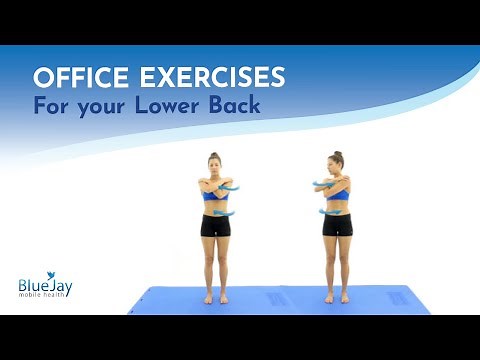 Standing Lumbar Rotation Stretch | Office Exercises For Your Lower Back