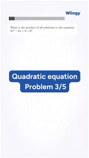 Wiingy High School to College | Stop using the quadratic formula for this! 🛑Mastering SAT Math is all about speed and recognizing shortcuts. ⚡ In this video, we show you a... | Instagram