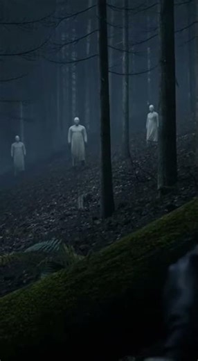 Pale Figures Appearing Silently in the Dark Forest