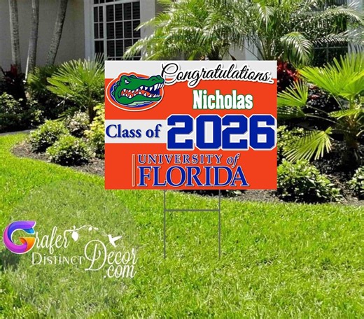 Grad Class of 2025-2026 Signs | Custom Graduation Yard Sign | School Mascot Banner | Seniors' Grad-signs | High School Gift - Etsy
