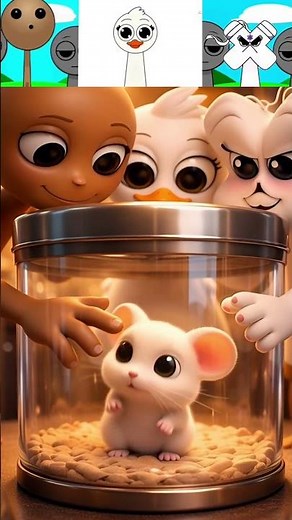 Sprunki-OC Buddy X Duckie X x (Alphabet lore) are doing experiment of little Mouse #sprunki