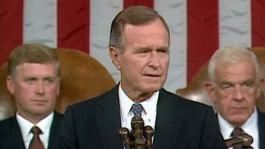 President George H. W. Bush Addresses Congress in 1990