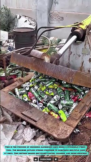Hydraulic Can Crusher Tool for Efficient Metal Recycling
