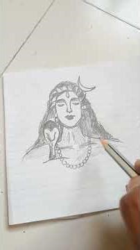 Kaal Mahakal Pencil drawing 😱 #shorts #adiyogi #drawing