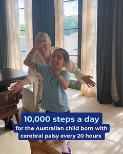 32K views · 232 reactions | Every day, kids with cerebral palsy like Tilly take their first steps. Will you step up and show your support? Join Steptember and challenge yourself to move 10,000 steps a day for 30 days. It’s all to raise funds for early detection and therapy for kids with cerebral palsy. Every step counts. Make yours matter this Steptember! Sign up for free today. | Steptember Australia | Facebook