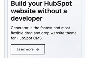 Generator HubSpot Website Theme for Marketers