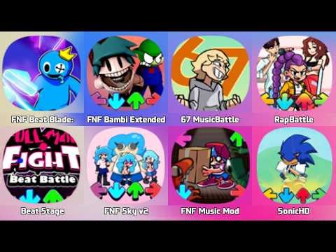FNF Beat Blade, Whitty Mod, Room Code, Impostor V5, 67 Meme, Rumi, Beat Battle, Among Us