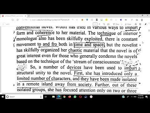 Stream of Consciousness-Virginia Woolf _To the Lighthouse