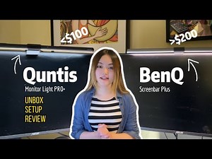 Quntis Monitor Light Bar Review & Comparison with BenQ ScreenBar Plus