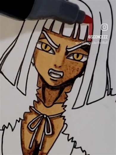 Anime female werewolf - original character #anime #manga #originalcharacter #sabrinaconcezzi #sconcezz