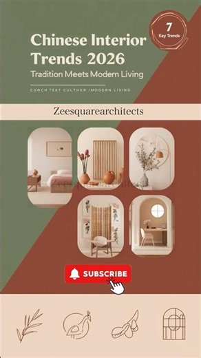 🏮 Chinese Interior Design Trends (2026) | Modern Feng Shui, Minimalism & Cultural Elegance #shorts