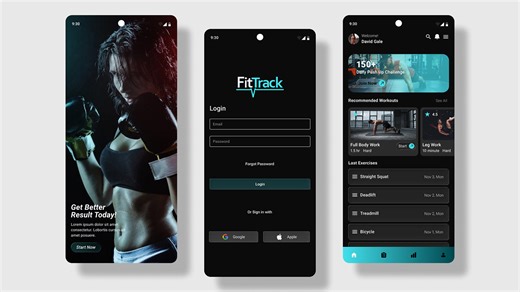 FitTrack-App-UI-Animation-Showcase