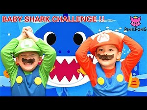 #BabySharkChallenge , Super Mario Brothers' PINKFONG Baby Shark Dance