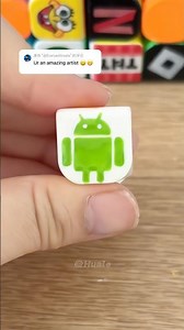 How to draw Android on the Rubik's Cube?#diy #art #rubikscube #android #trending