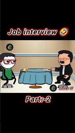 job interview part 2 #cartooncomedy