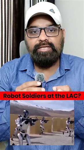 China Deploying AI Robots at Border? 🤔 | #shortsfeed #viralvideo #china #robot #india #lac #ai