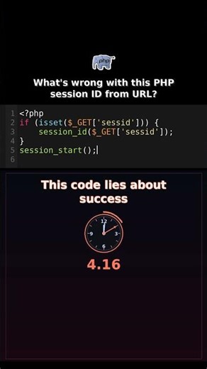 Whats wrong with this PHP session ID from URL? #phpwebdevelopment
