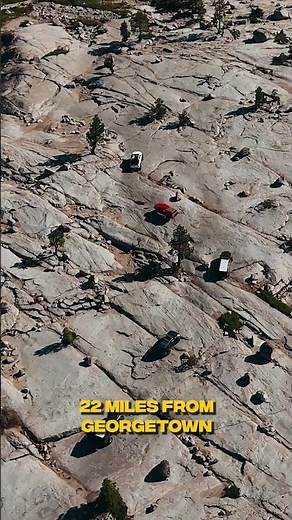 The Rubicon Trail is a world-famous 22-mile off-road route in California’s Sierra Nevada