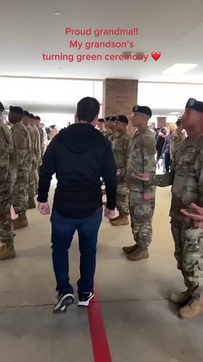 Proud Grandma Celebrates Grandson's Turning Green Ceremony