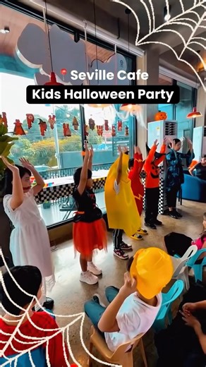 Seville Cafe on Instagram: "What a spooktacular day! 🎃✨ Our hearts are full after Seville's successful Kids Halloween Party last October 31st! Seeing all our little witches, banana, superheroes, and princesses filled Seville with so much joy and magic. From the creative costumes to the games, photobooth fun, and treat-filled buckets - thank you to every family who made this Halloween celebration so special! We loved watching the laughter and making memories with our Seville community. Stay tune