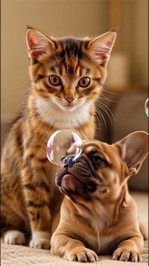 Bubbles vs. Paws with Cute Kitty and Doggy