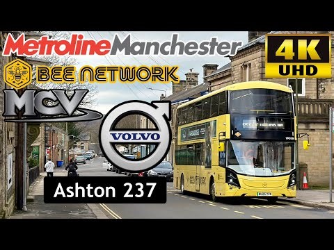 [Metroline Manchester Bee Network Bus: 237 Glossop to Ashton via Hadfield, Mottram & Stalybridge]