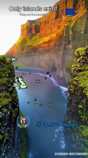 Only islands exist! #europe #geography #countries #geographymap #history #mapguide #map #mapping #hi