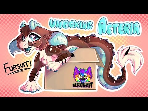 Asteria’s Fursuit Unboxing!! (ElkDragon Fursuit) [WARNING: Loud excitement noises!!]