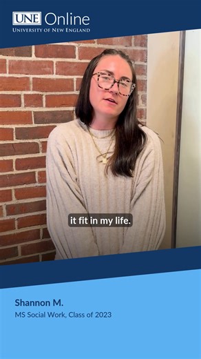 The University of New England's CSWE-Accredited Masters of Social Work online program prepares students to graduate with the knowledge and strategies necessary to collaborate with individuals, families, groups, or communities. Students will have the opportunity to complete their coursework in a 100% online, asynchronous format and participate in practicums in their local community. | UNE Online