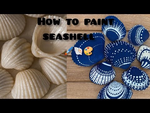 How to paint sea shell 🐚 amazing painting 🎨🖌️ seashell