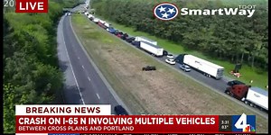 Crash on I-65 North involving multiple vehicles